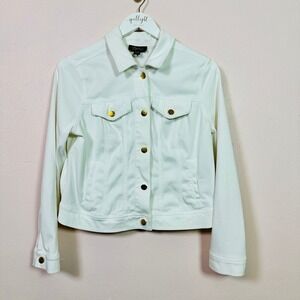 THALIA‎ SODI White Demin Jacket, Size XL